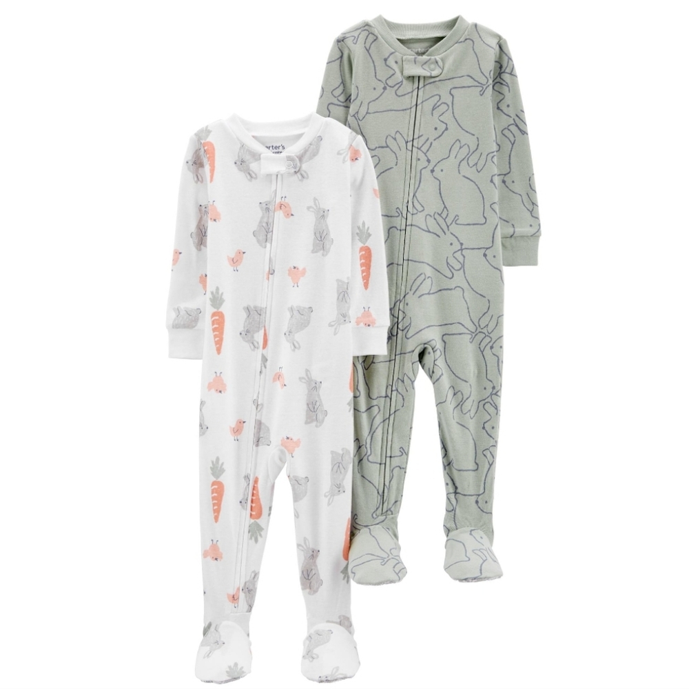 Bunny pajamas with feet